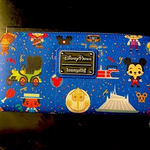 Disney Parks Loungefly Park Attractions Icons Wallet